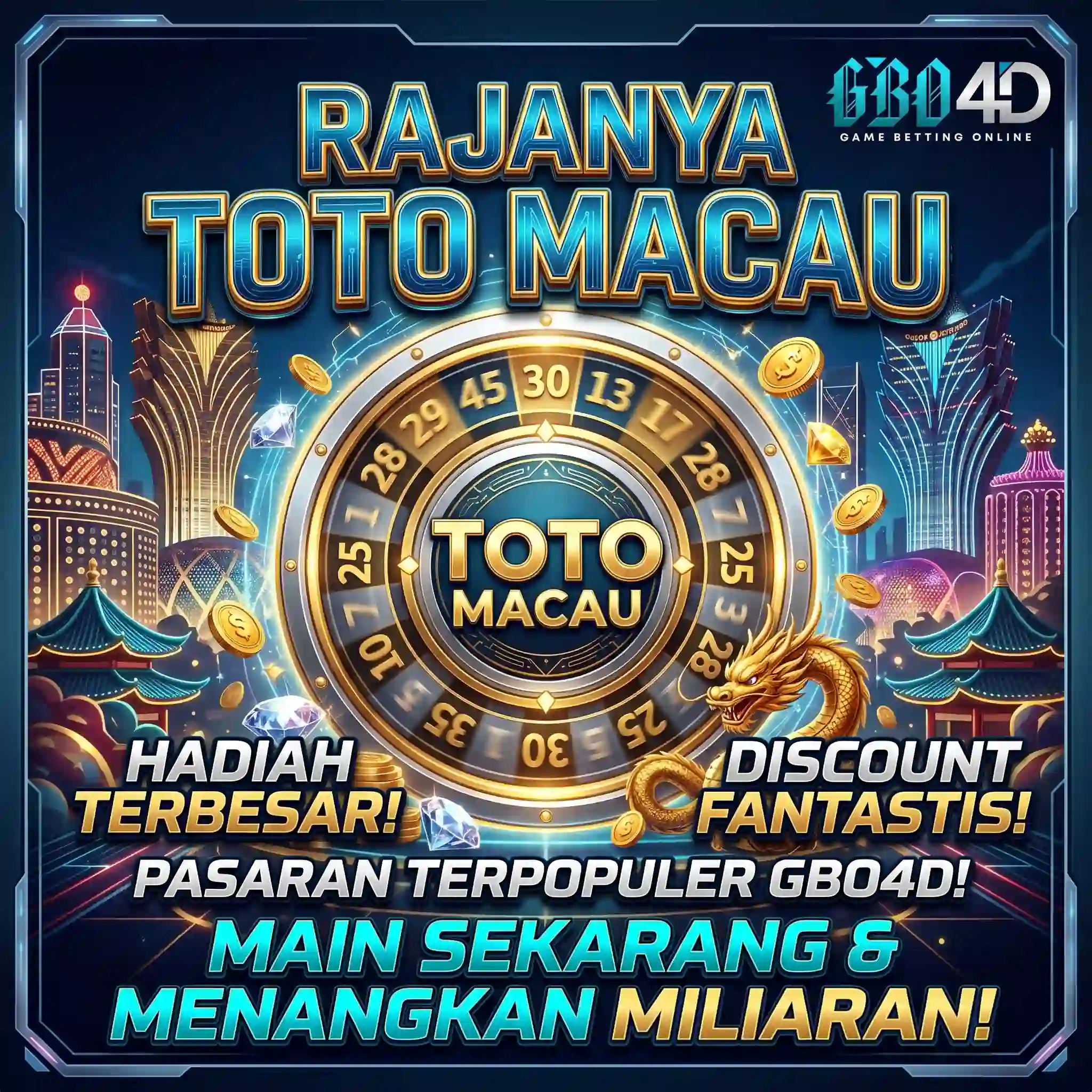 GBO4D | Bandar Toto Macau Terpercaya Dengan Result Tercepat